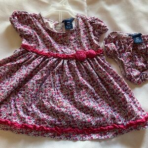 Chaps brand Baby/Toddler Floral dress set